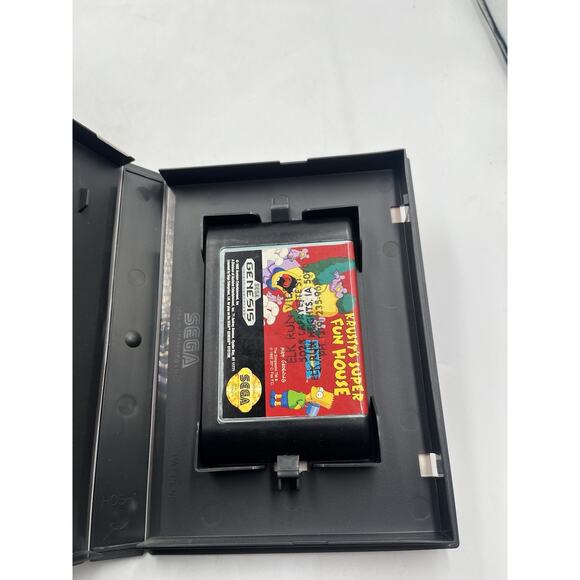 Krusty's Super Fun House (Sega Genesis, 1992) Authentic Game With Case/box - Picture 6 of 8